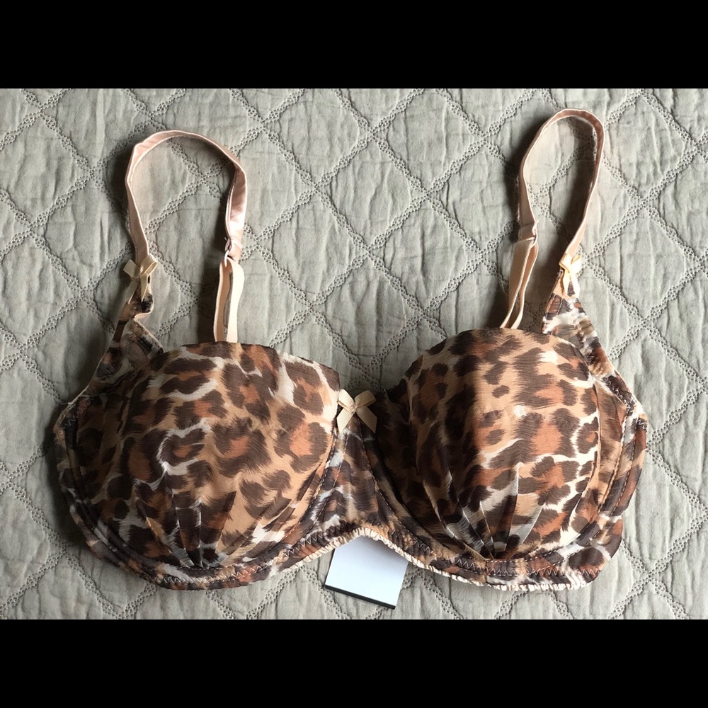 NWT Mimi Holliday L’Amour Leopard Print Bra 32DD - Picture 2 of 8